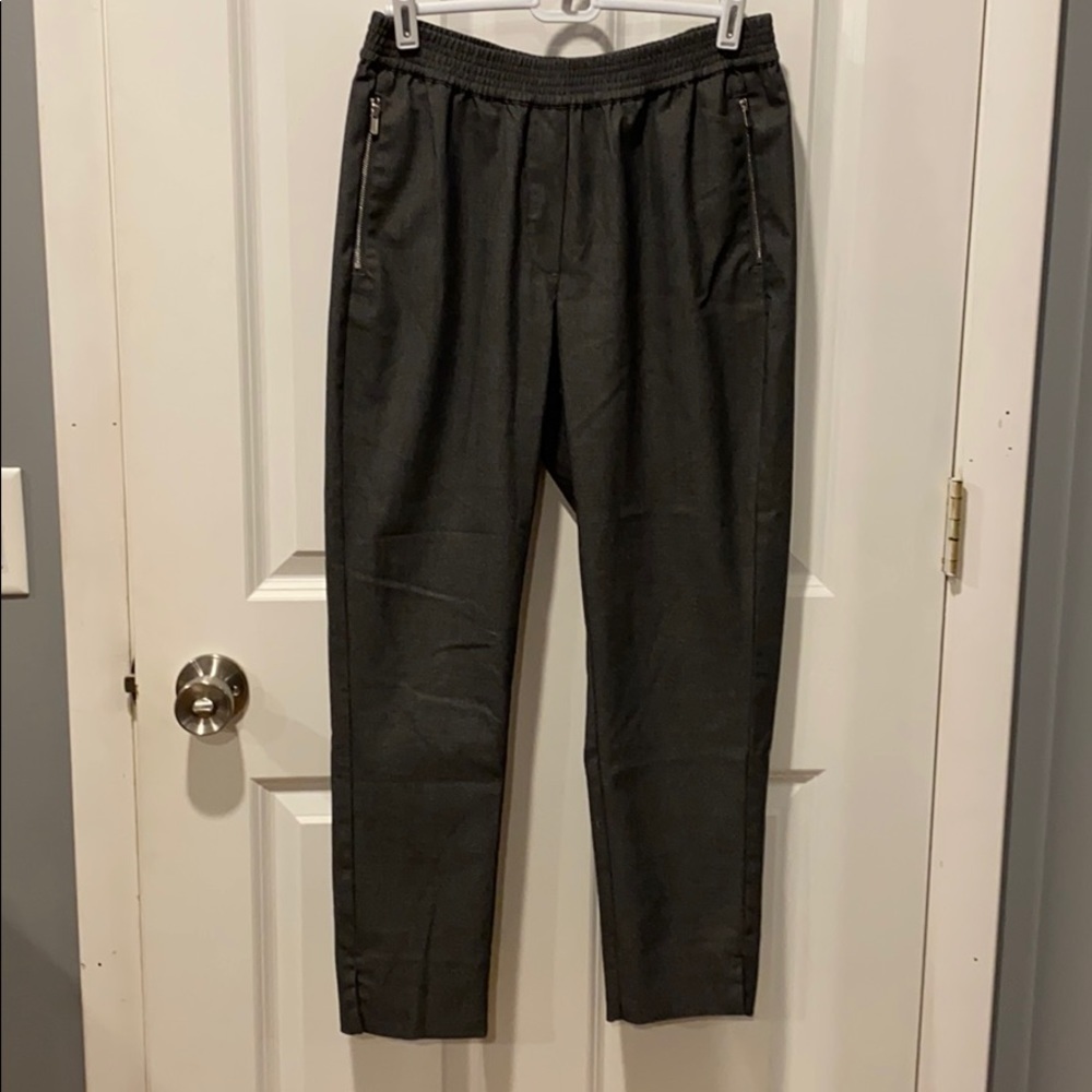 H&M Zipper Pocket Crop Loose Dress Pants EUC
